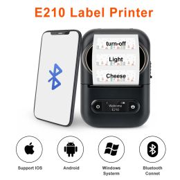 Imprimantes imprimantes mini-étiquettes portables Bluetooth Thermal Imprimante sans fil Impression auto-adhésive Étiquette de prix du tissu pour téléphone mobile Android