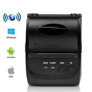 Impresoras portátiles Mini impresora térmica inalámbrica de bolsillo foto POS recibo 58mm Bluetooth USB Pos máquina de impresión de facturación ZJ5802LD x0717