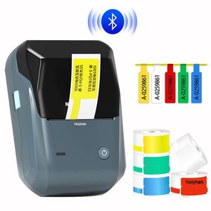 Printers draagbare niimbot b1 b21 mini sieraden kabellabel printer thermische sticker bluetooth printer voor 20 mm 50 mm transparant wit label