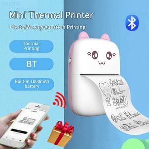Printers Draagbare printer miniprinter handheld thuisstudentenzak thermisch printen L230923