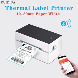 Printers draagbare printer thermische printer verzendlabel printer draadloze bluetooth pocket bureaubop label printer sticker barcode maker