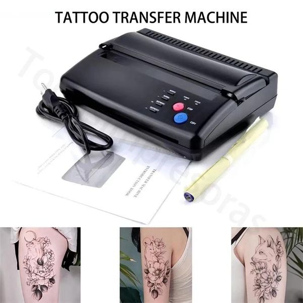 Imprimantes Imprimantes professionnel tatouage pochoir fabricant Machine de transfert Flash thermique copieur imprimante fournitures A4 outil papier Tatuaje Herramient