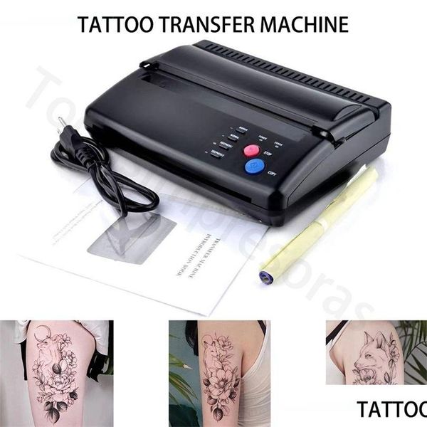 Impresoras Profesional Tatuaje Plantilla Fabricante Transferencia Hine Flash Copiadora Térmica Suministros de Impresora A4 Herramienta Papel Tatuaje Herramienta Drop Dh4Tg