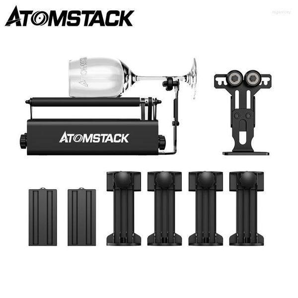 Impresoras R3 Pro 24W Grabado láser Eje Dispositivo de rodillo giratorio 360 Pieza para enrutador CNC Grabador Objetos redondos cilíndricos LatasImpresoras Roge2