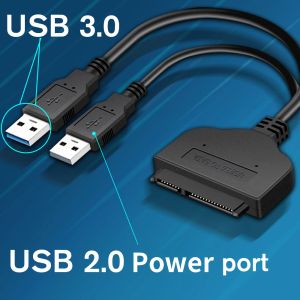 Printers SATA naar USB 3.0/2.0 Harde Driver Adapter Ondersteuning 2,5 inch externe SSD HDD harde schijf 22 PIN SATA III kabel SATA USB -kabel