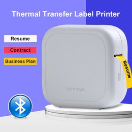 Impresoras Supvan G10E Labeler Transferencia Termal Transferencia fabricante Bluetooth Connect Equipo de escritorio Impresoras de etiquetado laminado para la oficina en casa