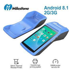 Terminal d'imprimantes POS Handheld POS NFC 3G Android WiFi Bluetooth Paiement mobile Terminal POS SIM Card intégrée en imprimante thermique de 58 mm