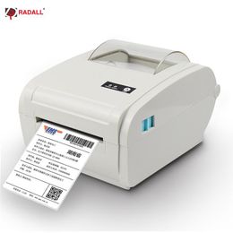Impresoras Etiqueta térmica Impresora de envío Logística 4x6 Código de barras USB/Bluetooth Auto Peeling Impresora portátil RD9210