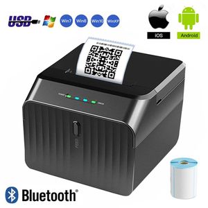 Imprimantes autocollants thermiques imprimante auto-adadhésive mini-étiquette imprimante étiquetage du papier d'étiquette Bluetooth 2050 mm pour Android iOS