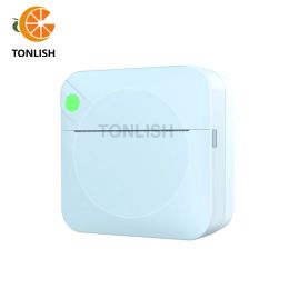 Imprimantes Tonlish C17 Mini imprimante sans fil Bluetooth Pocket Thermal Imprimante Imprimante autocollante portable sans encre pour étiquette d'impression