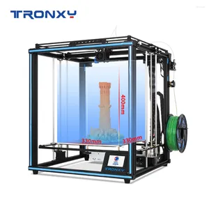 Printers Tronxy 3D -printer X5SA 2E DIY KITS Corexy -structuur met buildgrootte 330 400 mm Auto -nivellering Impresora