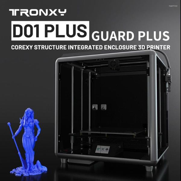 Impresoras Tronxy D01 Plus 330 400mm Estructura Corexy Carcasa integrada Extrusora Titan Sensor de nivel automático Impresora 3D de alta precisión