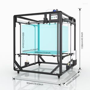 Imprimantes TRONXY X5SA-600 Grand format d'impression 600 600 mm Extrudeuse à entraînement direct Version de rail de guidage d'imprimante 3D Capteur de niveau automatique Haute précision