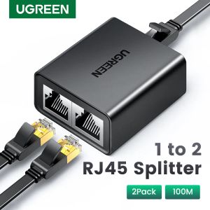 Printers ugreen RJ45 Splitter 1 tot 2 Ethernet -adapter Internet Network Cable Extender RJ45 Connector Coupler voor PC TV Box Router Cat6