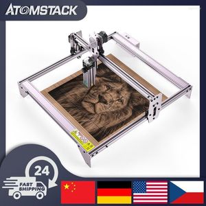 Printers Upgrade AtomStack A5 Pro plus 40W lasersnijmachines DIY Wood Engraving Machine CNC Router GRBL Granietprinterprinters ROGE22