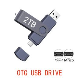 Imprimantes USB 2.0 2TB PEN DURNE 1TB OTG Pendrive 2TB USB Flash Drive Typec Micro 512B Flash Drive 2TB U Disque 2tb Métal Drive 2TB 2TB