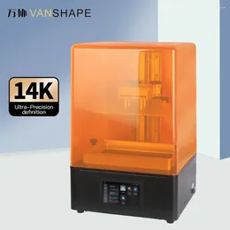 Printers Vanshape 14K High Resolution 3D -printer met LCD Display Screen Screen Sieraden Design Dental Laboratory