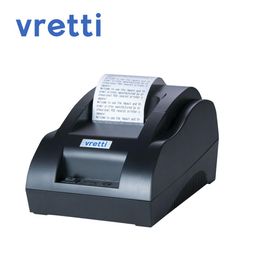 Printers Vretti 58iiz mini draagbare printer thermische ontvangstprinter voor mobiele Android ESC/POS 58mm venster/Linux -afdrukken