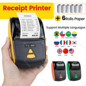 Printers draadloze mini thermische printers draagbare ontvangst printer thermische bt 58 mm mobiele telefoon Android POC Pocket Bill Makers Impresora