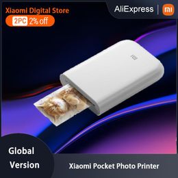 Imprimantes xiaomi mini imprimante thermique portable zink inkless mijia ar poche photo imprimante
