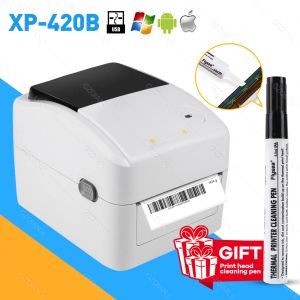Imprimantes XP420B Bluetooth WiFi USB Étiquette d'expédition Thermal Imprimante A6 Taille Waybill AWB Impression QR Code de PC et iOS Android