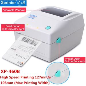 Imprimantes xprinter 25mm108mm imprimante thermique imprimante étiquette thermique imprimante étiquette de livraison imprimé support qr code pour express xp460b