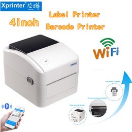 Printers XPrinter 420B Hoge snelheid 152 mm/s Bluetooth USB ThermalPrinter POS Barcode Sticker Printer Machine 4x6 verzendlabel voor mobiel