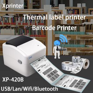 Imprimantes xprinter 420b Étiquette thermique imprimante imprimante Barcode Imprimante 25mm108mm Étiquette d'expédition Printine Express Waybill Epacket QR code
