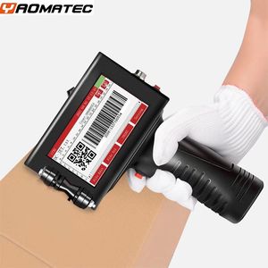 Impresoras Yaomatec 12.7 mm en línea Código de lotes de barra QR Número de fecha de vencimiento Etiqueta Portable Jet Handheld Termal Ink Jet Impresora