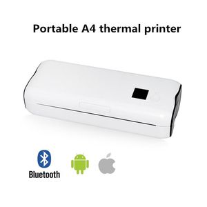 Impresoras ZJA4BT Mobile Home Tarea de alumno Wireless Bluetooth Portable Mini A4 Impresora térmica adecuada para Android IOS