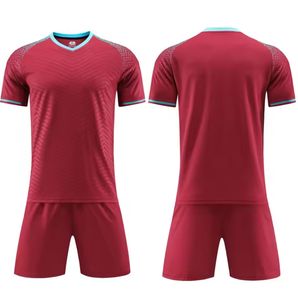 Custom snel droge droge gele kleur jersey shirts afdrukken Set voetbalsport draagt voetbaljersey voetbaluniformen rood