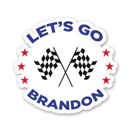 Afdrukken Letter Flag Sticker Let's Go Brandon Fjb Stickers 2022 Biden Nieuwe Stijl Grappige Verjaardag Levert 0 35 CX H1