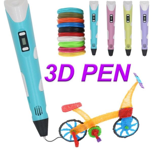 Stylo d'impression pour enfants OLED affichage Gel Art artisanat imprimante PLA/ABS Filament 3D dessin impression enfants/adultes dessin créatif