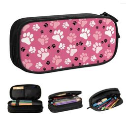Imprimées crayon rose pour garçon fille grand rangement coloré à floral joli sac de sac de sac de papeterie