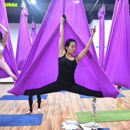 Voorafgaande fitness 7 meter yoga hammock stof anti-zwaartekracht yoga accessoires antenne swing trapeze tractie apparaat fitness q0219