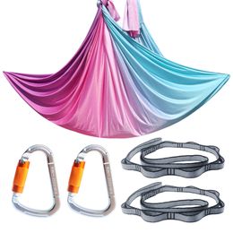 Voorafgaande fitness Aerial Yoga Hangmat 5 Meter Swing Trapeze Gym Apparatuur Indoor Home Q0219