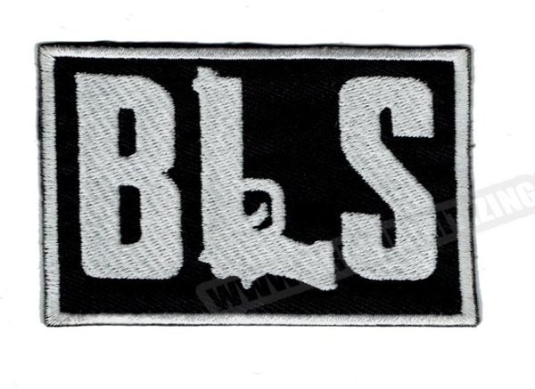 Prist BLS Gun Bordery Iron en Patch Rock Punk Punk Society Society Hats Hats Camisetas Emblema Al por mayor envío gratis1365166