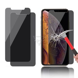 Protecteur d'écran pour iphone, en verre trempé 2.5D, anti-regard et anti-espion, pour iphone 15, 14, 13, 12 mini Pro max, 11, XR, XS, 6, 7, 8 Plus