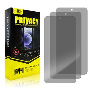 2.5D Privacy Protector de pantalla de vidrio templado anti-Spy para iPhone 15 14 13 12 11 Pro Max XS XR 8 7 6 Samsung S22 S23 más A14 A34 A54 A24 A13 A23 A33 A53 PAQUETE DE PAPEL