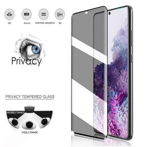 Privacy volledig scherm beschermer anti-see gehard glas voor S20/S20 plus ondersteuning Drop Fe3 mobiele telefoonbeschermers