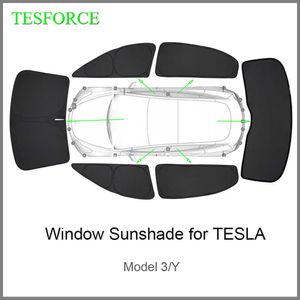 Privacy Zonschaduw voor Tesla Model 3 Y Custom-Fit Car Side Raam Zonneschade Blind Shading voor kampeerwandelrestaccessoires