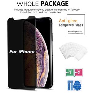 Privacy gehard glas voor iPhone 15 14 13 12 11 Pro Max mini X Xr Xs Max 8 7 6 6S Plus schermbeschermer voor iPhone 14 plus 15 Pro