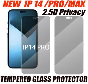 Protector de pantalla de vidrio templado de privacidad para iPhone 14 13 12 mini pro max 11 xr xs 6 7 8 más antipeeping antispy 25d privacidad pr7817020