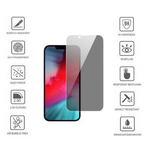 Privacy Gehard Glas Screenprotector Voor iPhone 15 14 Pro Max 13 12 11 XR XS X 8 7 Plus Samsung Galaxy S23 S22 S21 FE Edition Film 9H Anti Shatter Anti-Spy Volledige Cover