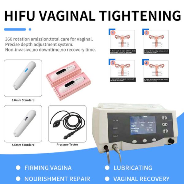Máquina de estiramiento vaginal Hifu de salud privada, rejuvenecimiento de la piel, tratamiento vaginal, equipo de radiofrecuencia Rf528