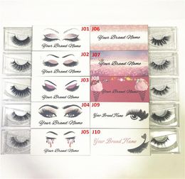 Faux-cils en vison 3D de marque privée, bande complète moelleuse, cruauté, léger, incroyable, Lash8074965