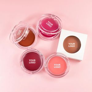 Private Label 8 kleuren Lichte natuurlijke verhelderende Blush Cream Tweeërlei gebruik Langdurig Gemakkelijk te dragen Gezichtsschoonheid Bulkmake-up Op maat 231227