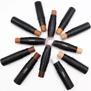 Private Label Concealer Doublehead Custom Bulk Multifunctionele Repair Stick 2in1 Fleuren Huid Waterdicht Anti-zweet Make-up 240327