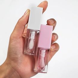 Étiquette privée L'huile de lèvres soulage les lèvres légères hydratantes sèches cosmétiques maquillage en vrac personnalisé Plumper 240507