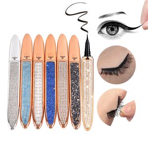 Private Label Magic Lash Liner Lijm Pen Vloeistof Eyeliner Potlood Waterdicht Zelfklevend Geen Magnetische Makeup Tool voor vrouwen Wimper Extension